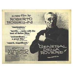  General Della Rovere Original Movie Poster, 28 x 22 