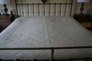 Restoration Hardware King Matelasse Cotton Quilt ~ Defect ~  