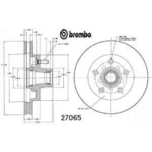 Brembo BDR27065 Brake Rotor Automotive