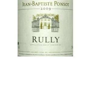    2009 PonsotJean Baptiste Rully 750ml Grocery & Gourmet Food