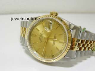 Rolex mens SS/18K Datejust 16233 36mm  