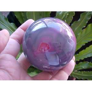   Gemqz Pink Banded Agate Sphere X large Beauty  