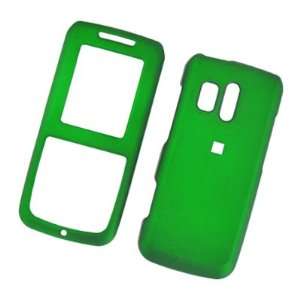   Snap On Protector Hard Case Rubber Feel Leather Paint Cover Green