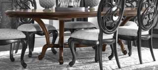 Walnut Rococo 132” Oval Dining Table  