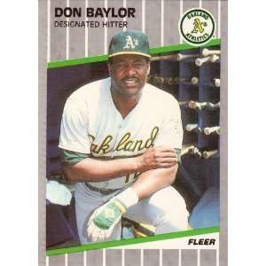 1989 Fleer #1 Don Baylor [Misc.] 