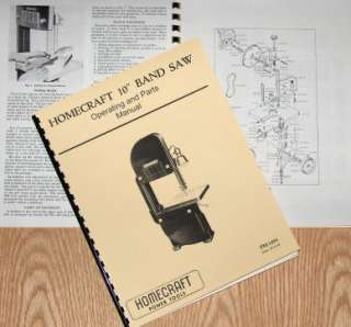 HOMECRAFT/Delta 10 inch Band Saw Operators Manual  