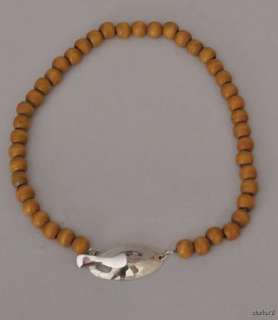 New ROBERT LEE MORRIS SS Toggle Wood Bead Necklace Sale  