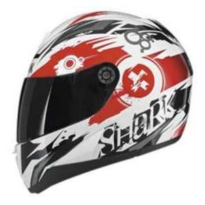  Shark S650 DEST WHITE_RED XL MOTORCYCLE Full Face Helmet 