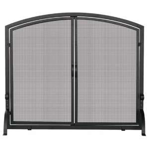  Black Wrought Iron Medium Screen w/Doors Beauty