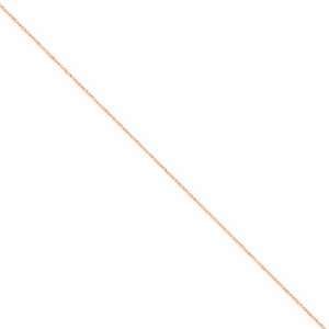  14k Rose Gold .7mm Ropa Chain, Size 18 Jewelry