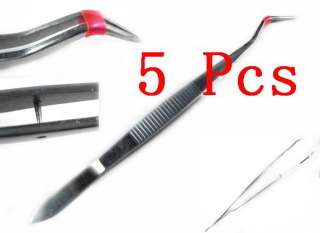 Pcs New Dental Lab Forceps Tweezers Instruments  