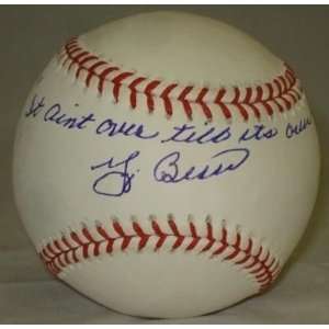  Yogi Berra Signed Baseball   It Aint Over PSA K88745 