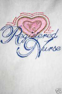 RN Registered Nurse NEW Custom Embroidered Tshirt  