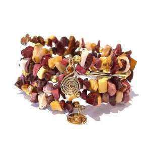  The Black Cat Jewellery Store Mookaite Chip Memory Wire 