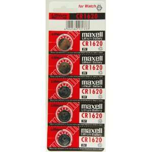    Maxell CR1620 3V Lithium Coin Cell Watch Batteries Electronics