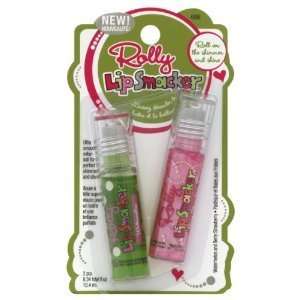 Lip Smacker Rolly Duos, Watermelon and Berry Strawberry, 2 Ct.(pack of 