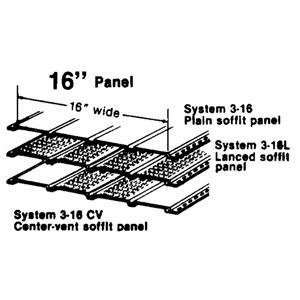  16 White Sld Soffit Panel