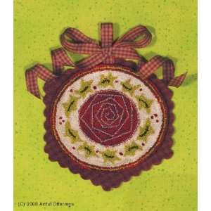  Christmas Rose Punchneedle Pattern Arts, Crafts & Sewing