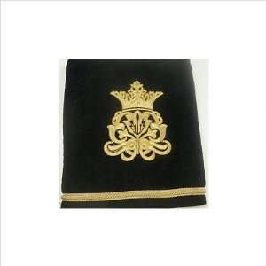    Crown Crest Towel in Black Size Bath Towel