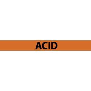 Pipemarker, Acid, 1X9, 1/2 Letter, Adhesive Vinyl  