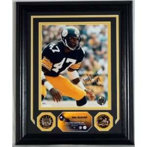  Mel Blount Autographed Photomint with Gold Coins Sports 