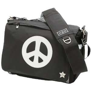   Be Be All Limited Be Unique Be All Black Silver Peace Diaper Bag Baby
