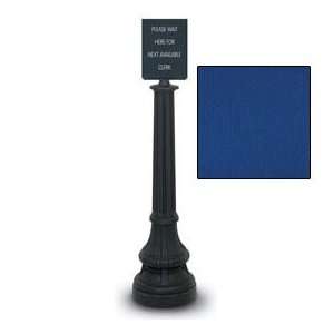   Tape Post With 73 Royal Blue Tape And Sign Finial 