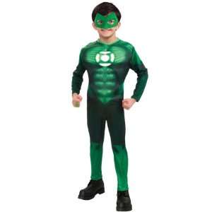  Dlx Muscle Chest Green Lantern Hal Jordan Boys Costume 