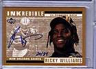 RICKY WILLIAMS Auto 99 UD Retro Inkredible Gold RC /34