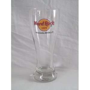  Hard Rock Cafe  Niagara Falls  Pilsner Beer Glass   8 1 