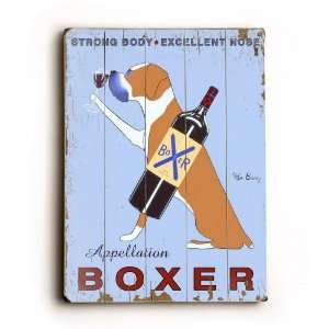  Vintage wood sign Appellation Boxer 30x40 planked
