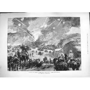    1884 WAR SOUDAN CAVALRY FIRE OSMAN DIGNA ENCAMPMENT