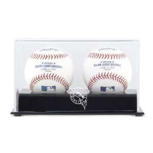   MLB Two Baseball Cube Marlins Logo Display Case