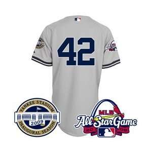 New York Yankees Authentic Mariano Rivera Road Jersey w/2009 All Star 