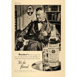  1938 Ad Teachers Highland Cream Scotch Whisky Dog 