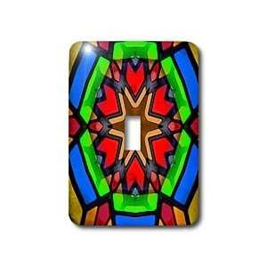 Dinas Abstract Design   Colorful Star Pattern Design   Light Switch 