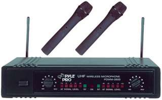 PYLE PRO PDWM2600 Dual UHF Wireless Microphone System 068888875561 