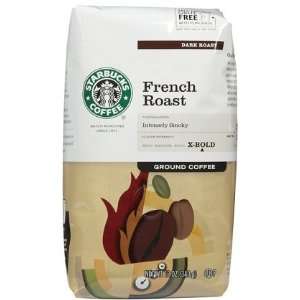  Starbucks French Roast Ground Coffee, 12 oz (Quantity of 3 