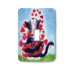   Love My Cat Decorative Steel Switchplate Cover