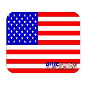  US Flag   Riverview, Michigan (MI) Mouse Pad Everything 