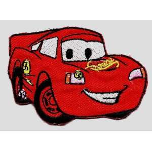 Lightning McQueen red race car in Cars Pixar Disney Movie Embroidered 