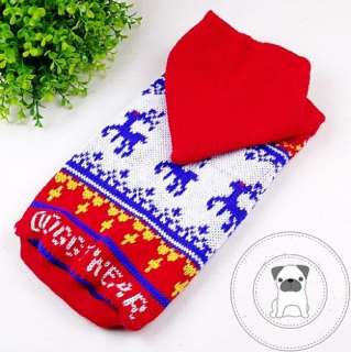 New Dog Clothes Cute Coat Hoodie Colorful Sweater Apparel SZ XS S M L 
