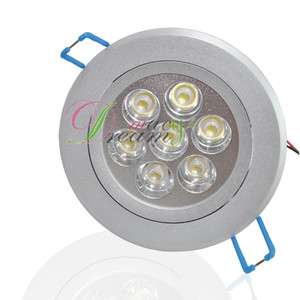 White High Power LED Ceiling Lamp Recessed Spot Light 7W  