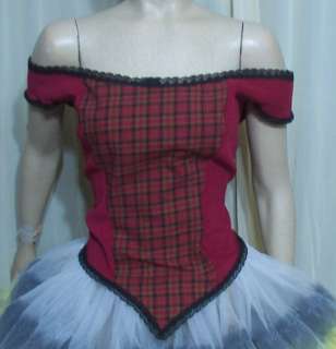 Victorian Civil War Ball Gown Dress Saloon Bodice M  