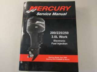 Mercury Outboard Service Manual 200 225 250 3.0L Work  