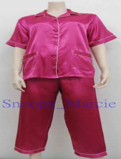 New Luxurious Ladies Women Short Sleeve Pyjamas Gifts Size S M L XL 