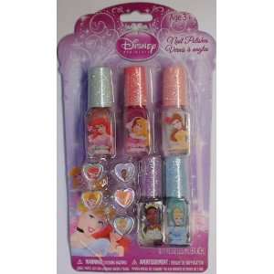  Disney Princess Nail Polishes and Rings Toys & Games