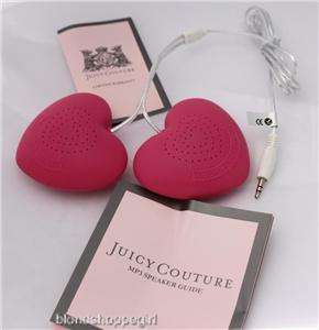   COUTURE Portable PINK HEART SHAPED  SPEAKERS iPod Computer Gift Box