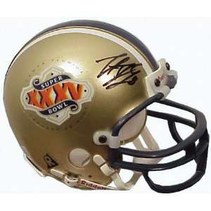  Trent Dilfer Autographed Mini Super Bowl XXXV Helmet 