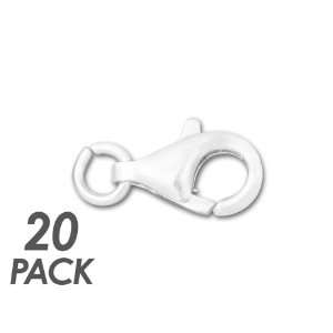  Sterling Silver 10mm Round Trigger Clasp   20 Pack Arts 